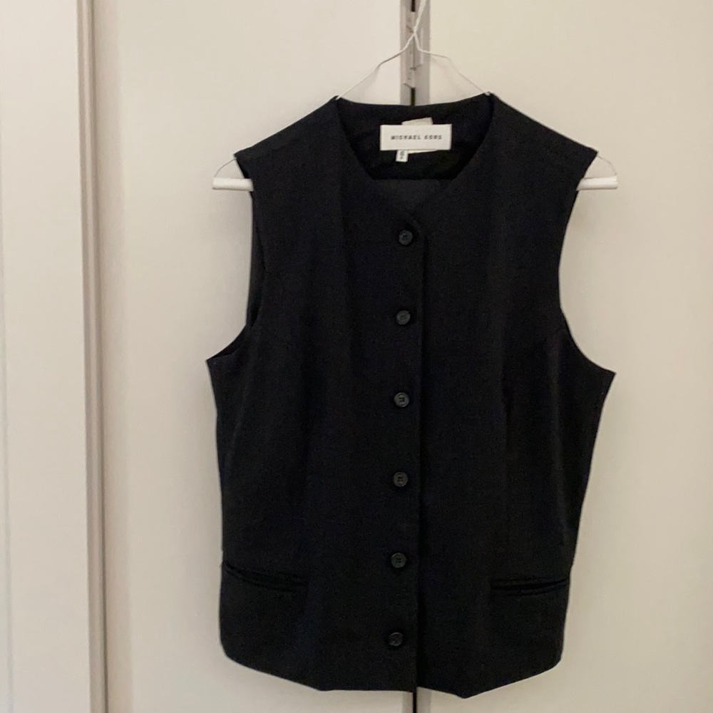 Michael Kors vest and Prada pants